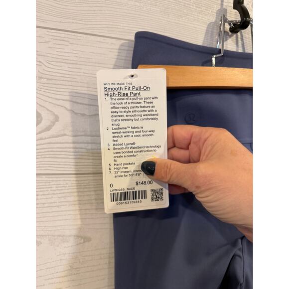 NWT: Lululemon Smooth-Fit Pull-On High Rise Pant sz 0 Shade - Picture 4 of 4